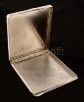 Ezüst(Ag) névjegykártyatartó, jelzett, 8,5x7,5x1 cm, nettó: 85,7 g