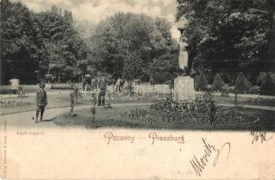 1898 Pozsony, Pressburg, Liget / Aupark / park