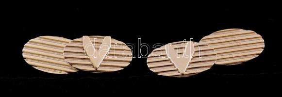 Ezüst(Ag) mandzsettagomb, párban, jelzett, nettó: 5,8 g