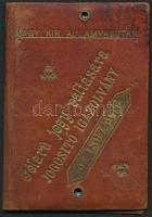 1897 a Magyar királyi államvasutak félárú utazásra jogosító fényképes igazolványa megyei írnok részére