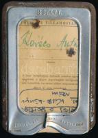 1961 BSzKrt fémtokos igazolvány