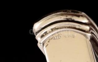 Ezüst(Ag) oroszlánlábas szalvétatartó, jelzett, 8x14,5x3,8 cm, nettó: 93 g