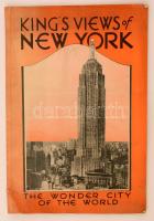 King's Views of New York. New York, 1934, Manhattan Postcard Publishing. Kiadói papírkötés, kissé viseltes állapotban. A 1930-as évek New York-jának fényképes albuma, gazdag képanyaggal, angol nyelven. / Paperbinding, in english language, with some damage.