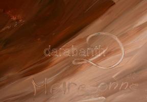 Meiresonne jelzéssel: Fiú portré. Olaj, vászon, 100×77 cm