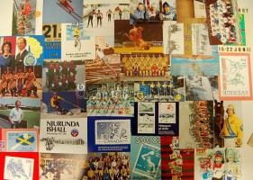 Skandináv sport motívum képeslapok 110db