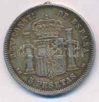 Spanyolország 1878. 5P Ag "XII. Alfonz" T:2- fülnyom
Spain 1878. 5 Pesetas Ag "Alfon...