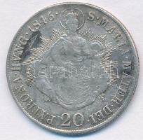 1846B 20kr Ag "V. Ferdinánd" T:3