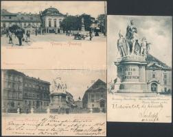 Pozsony, Pressburg, Bratislava; - 3 db régi képeslap / 3 old postcards