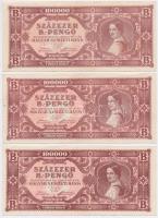 1946. 100.000BP (8x) T:II,II-,III