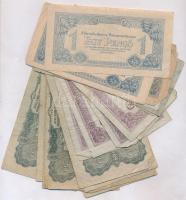 1944. 1P (4x) + 2P + 5P (12x) + 20P (9x) "A Vörös Hadsereg Parancsnoksága" T:III,III-