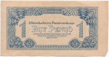 1944. 1P "A Vörös Hadsereg Parancsnoksága" eltolódott nyomat T:II-,III szép papír