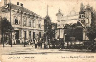 Sopron, Ipar és Képzőművészeti Kiállítás, Hoffmann Gyula üzlete   (EM)