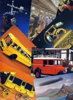 Marokkó 62db modern képeslap: postavonat, autó, eszközök, egyenruhák stb.