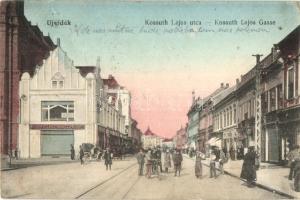 Újvidék, Novi Sad; Kossuth Lajos utca, Moskovits Anatómiai Cipőgyár Rt.  / street, shoe shop (Rb)