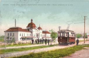 Újvidék, Novi Sad; Városi artézi fürdő, villamos / spa, tram