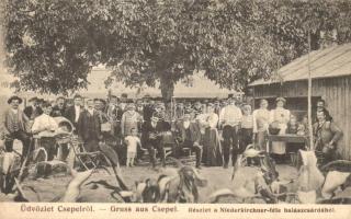 Budapest XXI. Csepel, Niederkirchner-féle halászcsárda, kiadja Mayer Rezső