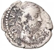 Római Birodalom / I. Faustina 141 után Denár Ag (3,3g) T:3 patina, ki. Roman Empire / Faustina I after 141 Denarius Ag DIVA FAVSTINA / AETER-NITAS (3,3g) C:F patina, cracked RIC III 344.