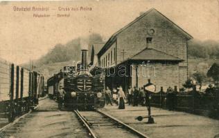 Anina, Stájerlakanina, Steierdorf; Vasútállomás, vonat, W. L. 1191. / railway station, locomotive (EK)