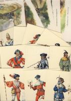 Svájci postatörténet 36db+Német keskeny vágányú vasutak 8 modern képeslap