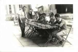 1963 Tátrafüred, sakkozók / Chess players, photo
