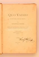 Sienkiewicz Henrik: Quo Vadis? II. kötet. Töredék kötet. Regény Nero császár idejéből. Az eredeti ké...