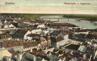 Pozsony, Pressburg, Bratislava; Látkép, zsinagóga / general view, synagogue (EB)