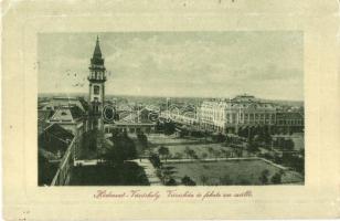 Hódmezővásárhely, Városház és Fekete Sas szálloda, W. L. Bp. 4096., kiadja Posztós Pál