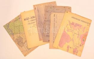Sárospatak, Mád-Királyhegy, Erdőbénye geológiai térképei, 6 db térkép
