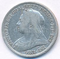 Nagy-Britannia 1895. 1Sh Ag "Viktória" (5,5g) T:2,2- Great Britain 1895. 1 Shilling Ag "Victoria" (5,5g) C:XF,VF