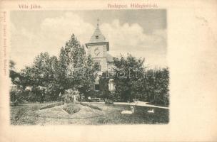 Budapest II. Pesthidegkút, Hidegkúti út, Villa Jahn, kiadja Kiszer Nándor fényképész (fa)