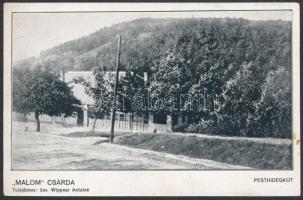 Budapest II. Pesthidegkút, Malom csárda, tulajdonos özv. Wippner Antalné