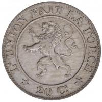 Belgium 1860. 20c Cu-Ni "I. Lipót" T:2
Belgium 1860. 20 Centimes Cu-Ni "Leopold I&qu...