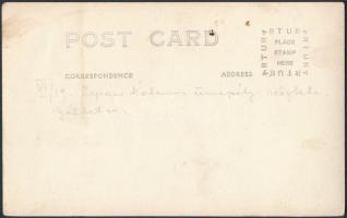 cca 1930-1940 (?) Gátfutás japán katonai ünnepélyen, fotólap, hátulján feliratozva, 9×14 cm