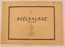 1955 "Acélkalauz", táblázatok, összeállította Mester Ferenc, kidolgozta a Láng Gépgyár Szabványosztálya