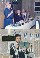 1989 Izrael Állam függetlenségének évfordulóján tartott ünnepség, 5 db színes fotóm 13x17,5 cm