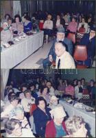 1989 Izrael Állam függetlenségének évfordulóján tartott ünnepség, 5 db színes fotóm 13x17,5 cm