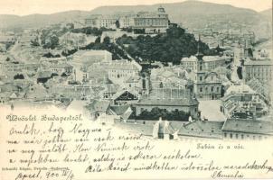 Budapest I. Tabán és vár (vágott / cut)