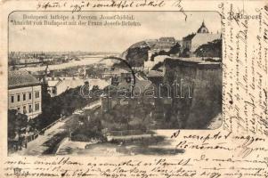 Budapest I. Tabán, Látkép a Ferenc József híddal (EK)