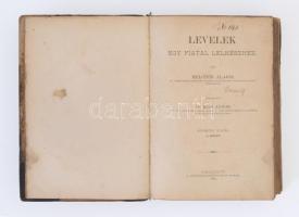 Melcher Alajos: Levelek egy fiatal lelkészhez I-II. Fordította Dr. Kiss János. Temesvárott, 1889, Cs...