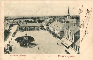 Érsekújvár, Nové Zamky; tér, Nemzeti kávéház, kiadja Ethey Károly / square, cafe (EB)