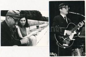 cca 1965 Koncz Zsuzsa, Szörényi Levente. 5 db eredeti fotó