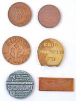 9db-os emlékérem és plakett tétel, magyar városok: Kecskemét, Békéscsaba, Jászberény, Szeged, Mátész...