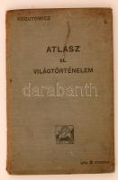 1913 Bp., Atlasz a világtörténelem tanításához, Kogutowicz Károly, kiadja a Magyar Földrajzi Intézet Rt., 58p