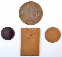 6db vegyes emlékérem és plakett az 1960-1970-es évekből: 1969. "VII. Országos Ifjúsági Bélyegki...