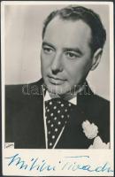 Bilicsi Tivadar (1901-1981) színész aláírt fotólapja, Filmbolt, 13x9 cm.