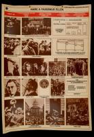 cca 1960-1970 Harc a fasizmus ellen, Történelmi rendszerező táblák a szakmunkásképző iskolák számára III., 98x70 cm