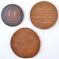 9db-os kiállítási érem tétel, közte aranyozott, ezüstözött darabok: 1980. "OMÉK III / 69. Orszá...