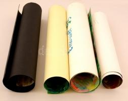 Olvashatatlan jelzéssel: Érzések, 4 db kép. Vegyes technika, papír, 50x65 cm