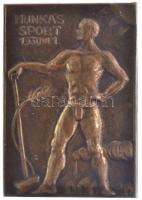 Vegyes 5db-os jelvény tétel: 1930. "Munkás Sport 1930. június 1." kitűző (33x22mm) + 1933....