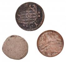 Vegyes: Német Államok / Bajorország ~1745-1769. 1kr Ag (0,73g) + Frankfurt 1839. 1kr Ag (0,74g) + Cs...